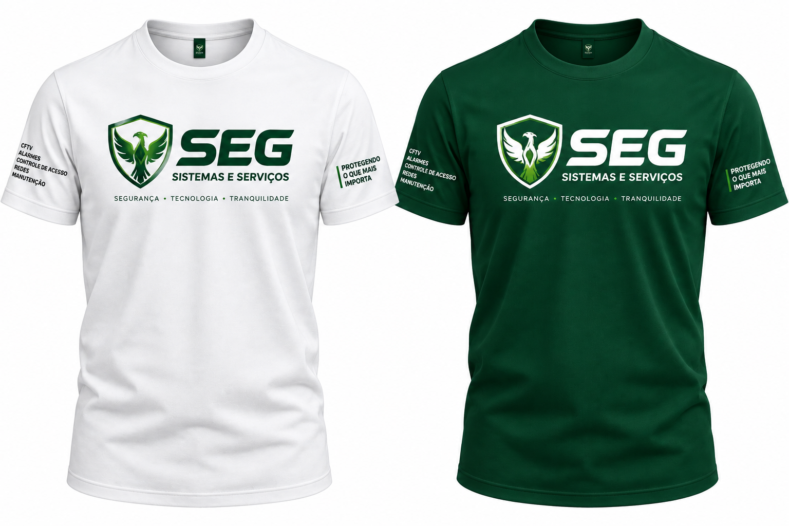 Camiseta personalizada em algodão